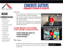 Tablet Screenshot of concretegutters.com